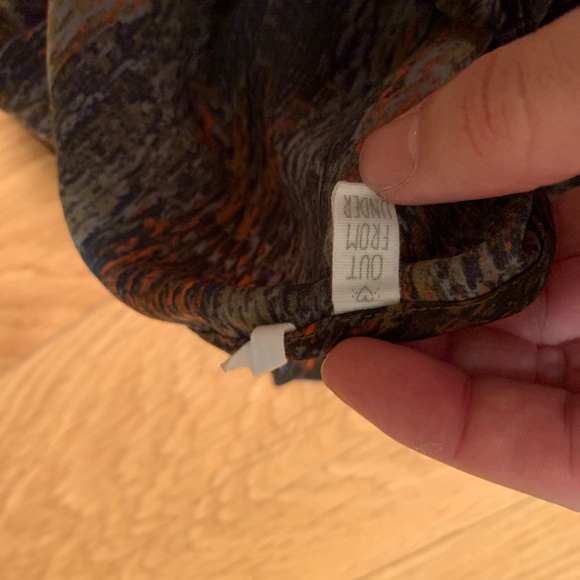 Grey Patterned lace trim dress - Picture 5 of 6